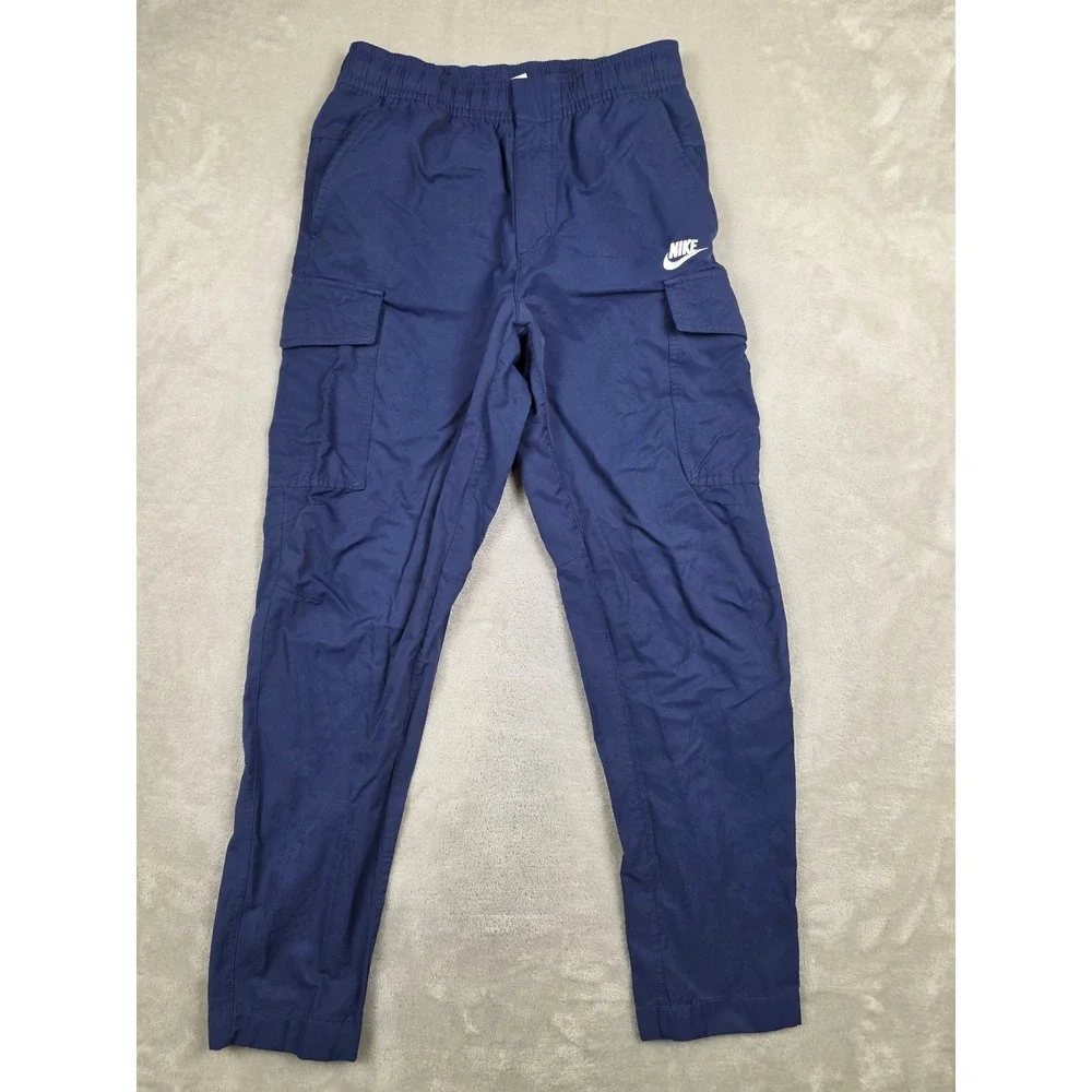 Nike Club Woven Cargo Pants Mens Small Blue DD5207-410 Sportswear